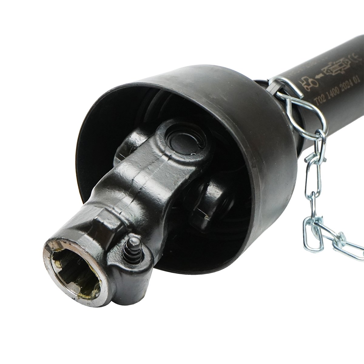 Cardan 1400 mm T2 cruce 23,8x61,3 (teava triunghiulara) 1 3/8 Z=6